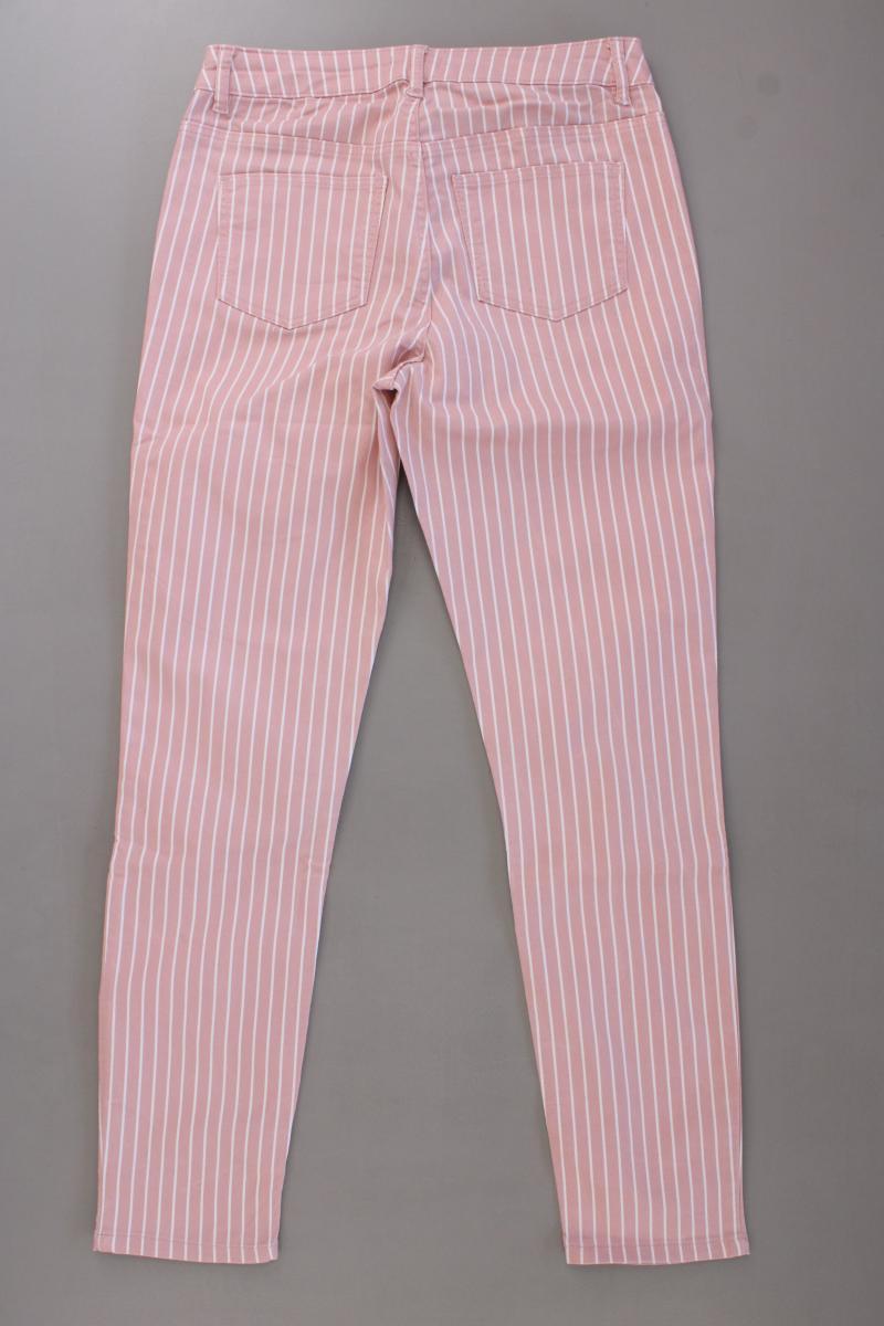Lascana Five-Pocket-Hose Gr. 38 gestreift neuwertig rosa aus Baumwolle