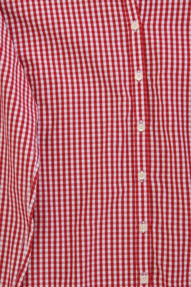 Tommy Hilfiger Karobluse Gr. UK 14 (L) kariert Langarm rot aus Baumwolle