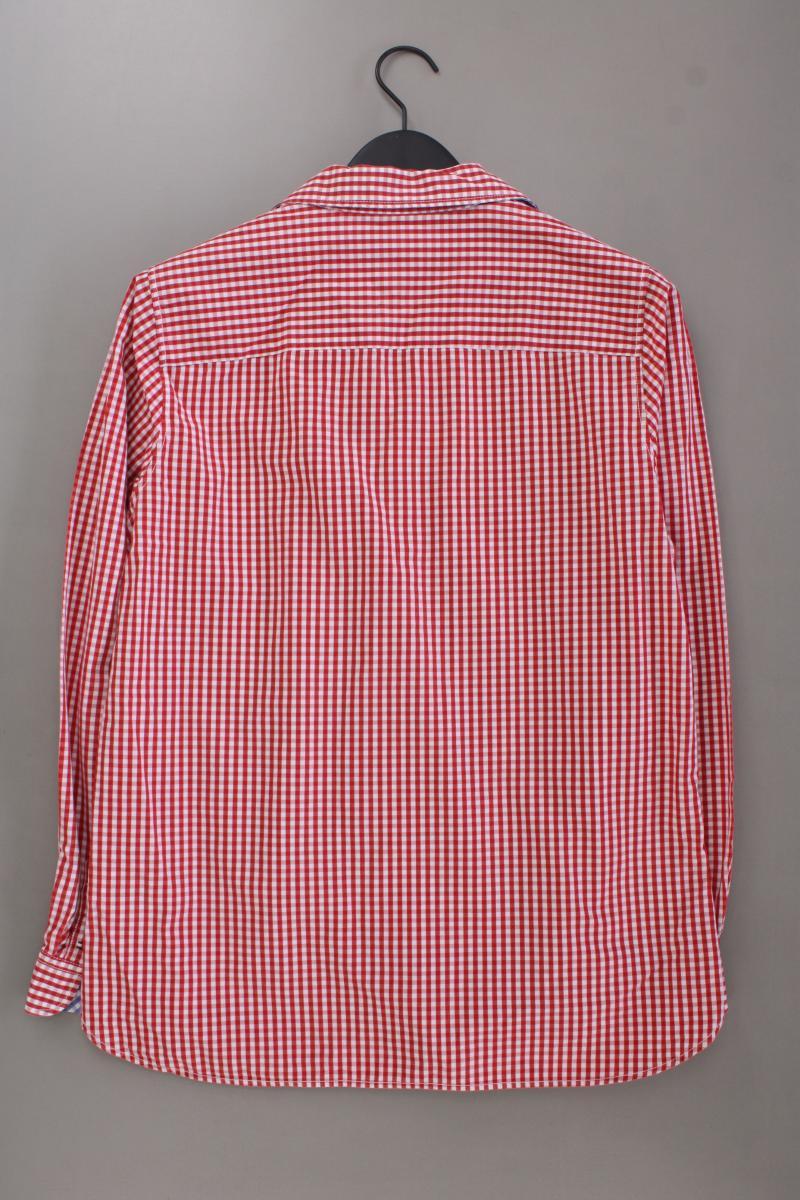 Tommy Hilfiger Karobluse Gr. UK 14 (L) kariert Langarm rot aus Baumwolle