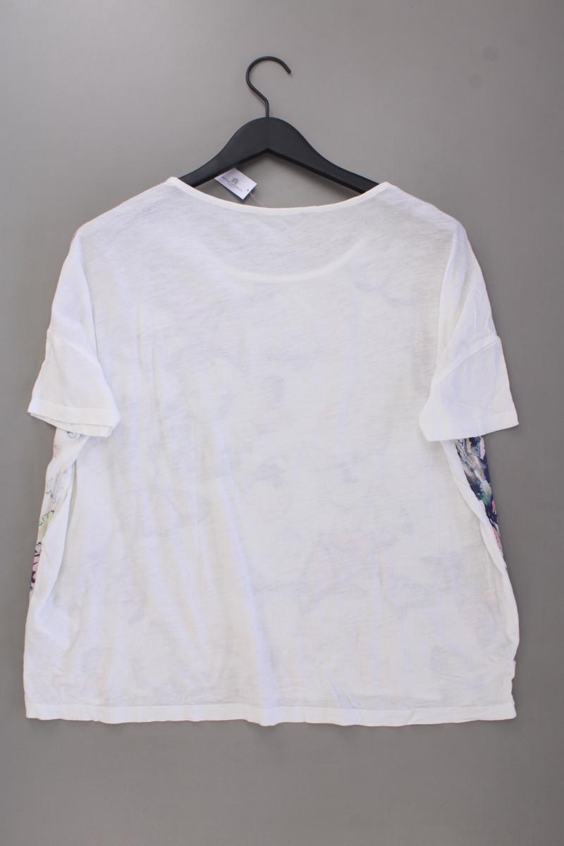 Barbara Becker Bluse mit Schmetterlingmuster Gr. 36 Kurzarm mehrfarbig