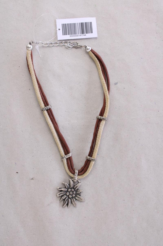 Trachtenhalskette braun