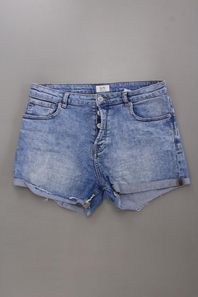 QS by s.Oliver Jeansshorts Gr. 40 blau aus Baumwolle
