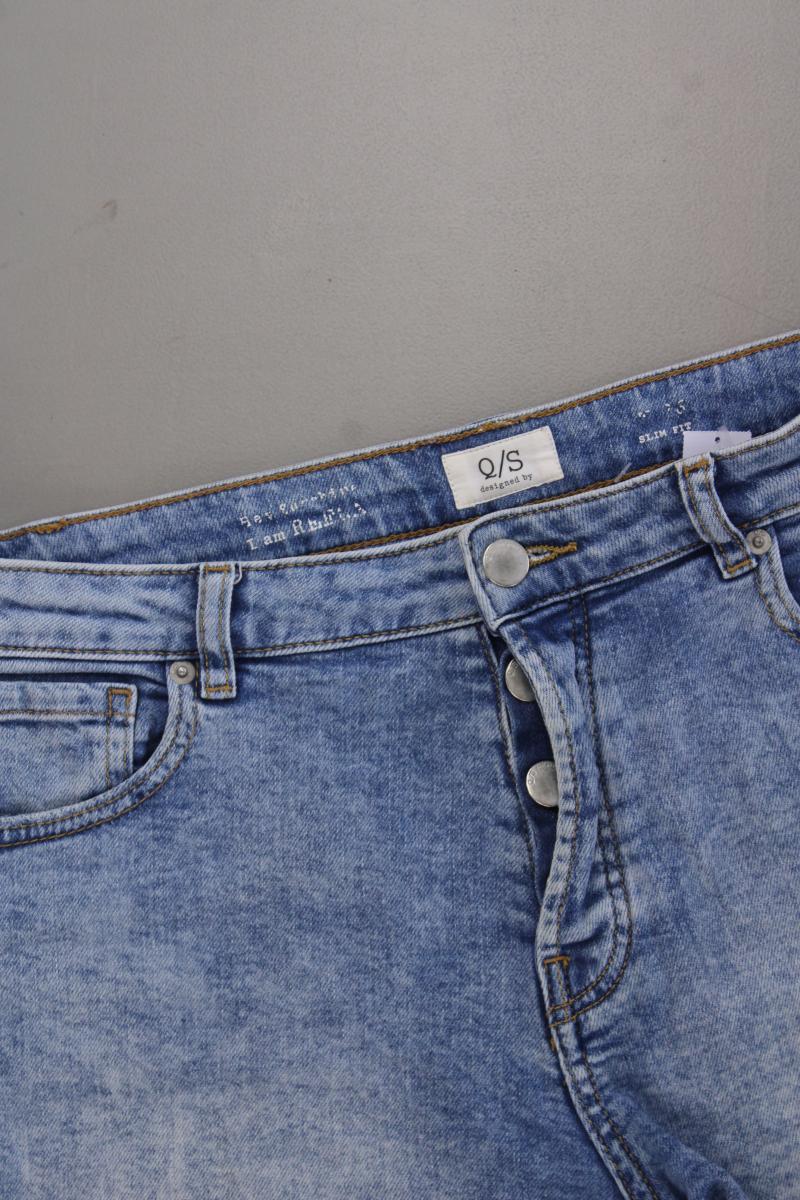 QS by s.Oliver Jeansshorts Gr. 40 blau aus Baumwolle