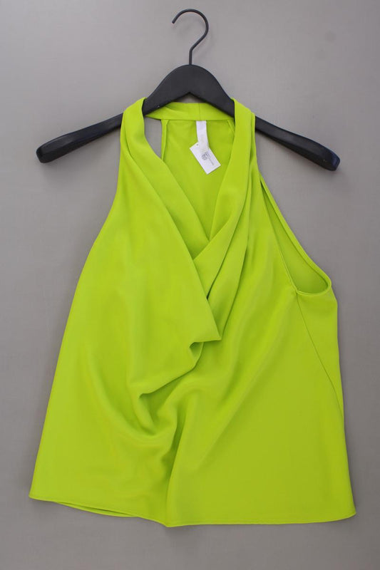Mango Neon Neckholder Top Gr. M neuwertig grün aus Polyester