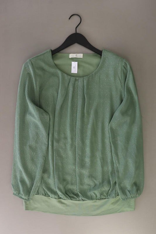 Pfeffinger Langarmbluse Gr. 44 grün aus Polyester
