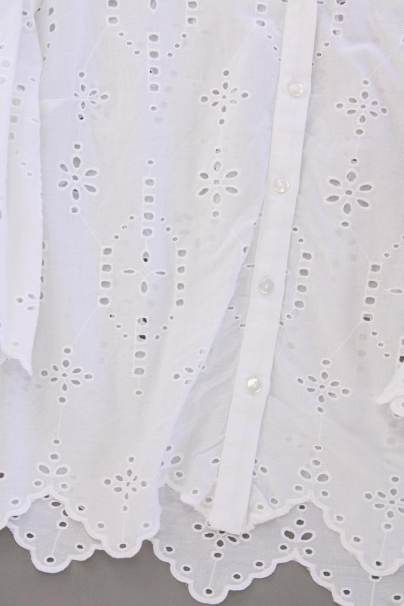 Vila Classic Bluse Gr. 38 3/4 Ärmel weiß aus Baumwolle
