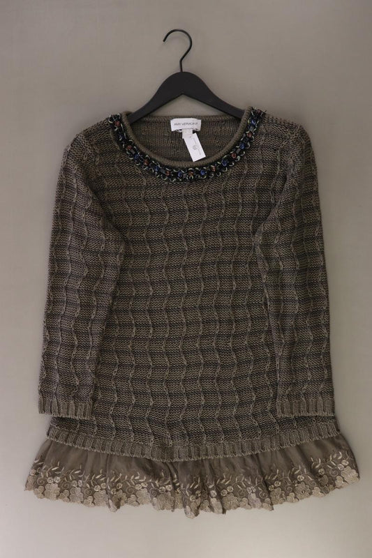 Amy Vermont Grobstrickpullover Gr. 48 grau aus Polyester