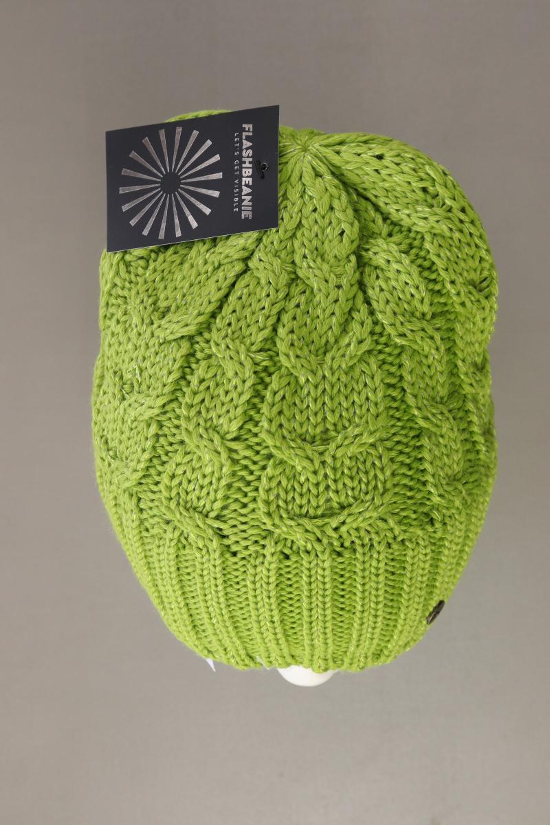 Flashbeanie Mütze neu mit Etikett grün
