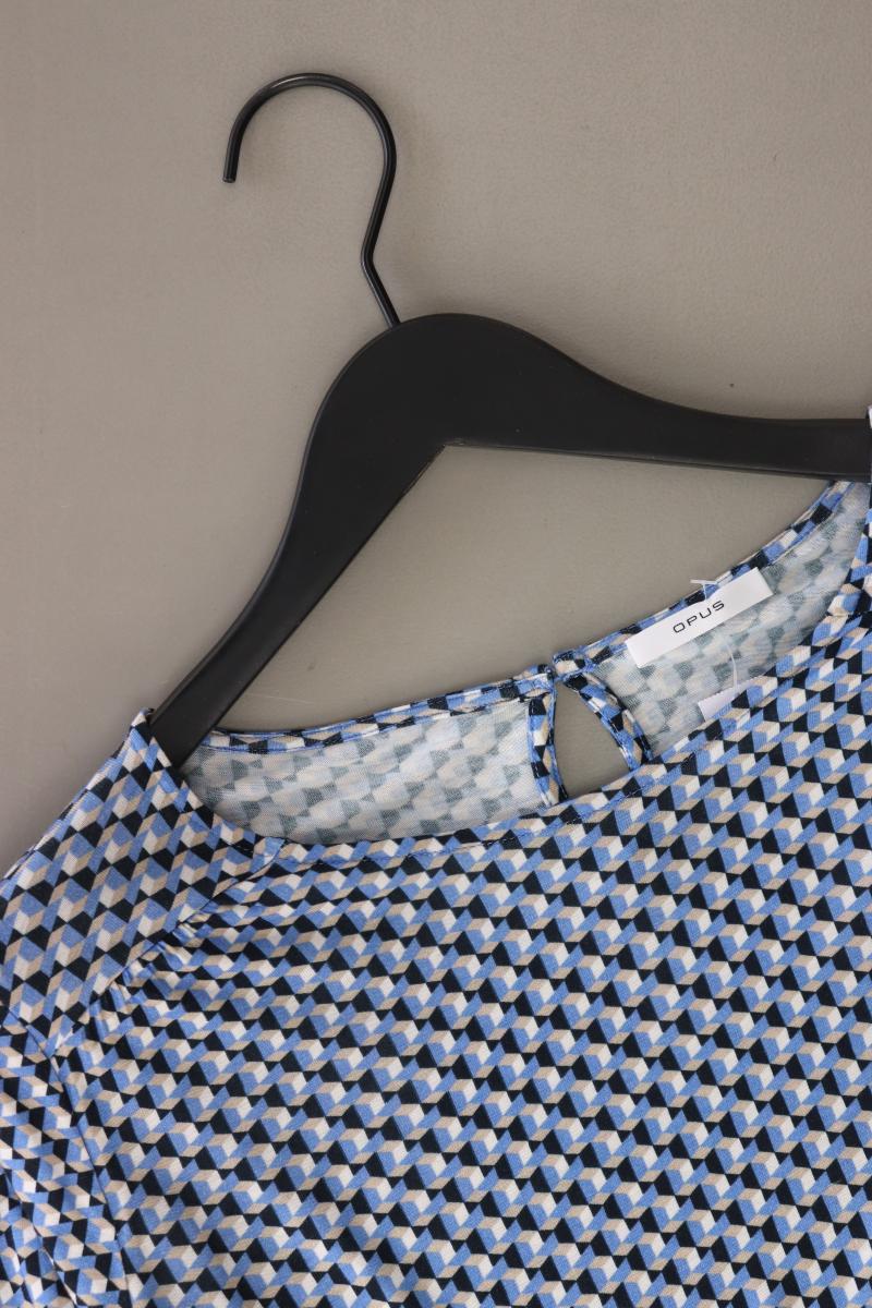Opus Shirt "Sutha abstract" Gr. 38 Langarm blau aus Viskose