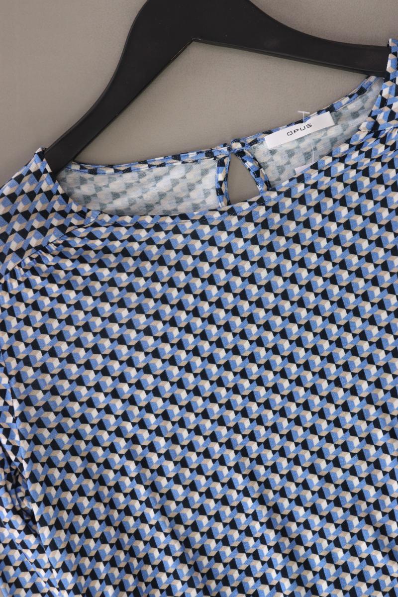 Opus Shirt "Sutha abstract" Gr. 38 Langarm blau aus Viskose