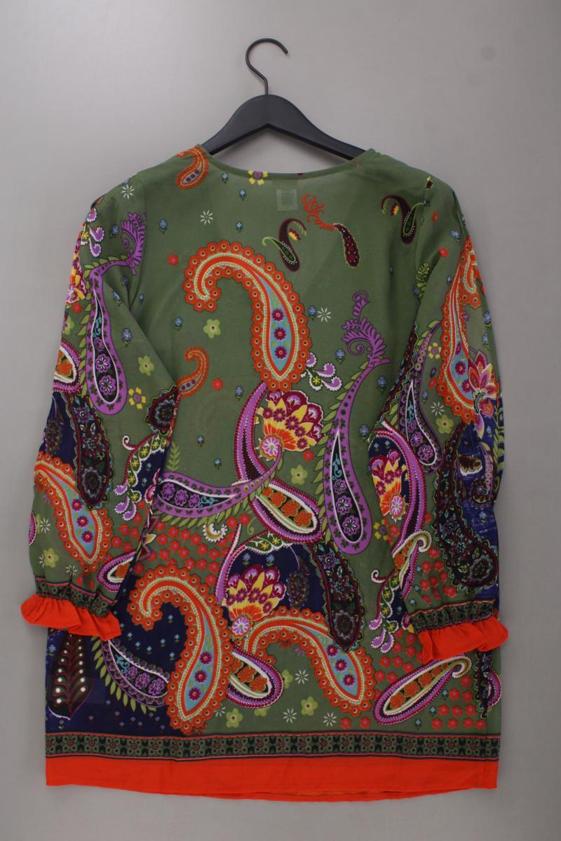 Tamaris Tunika Gr. 38 mit Paisleymuster Langarm olivgrün aus Polyester