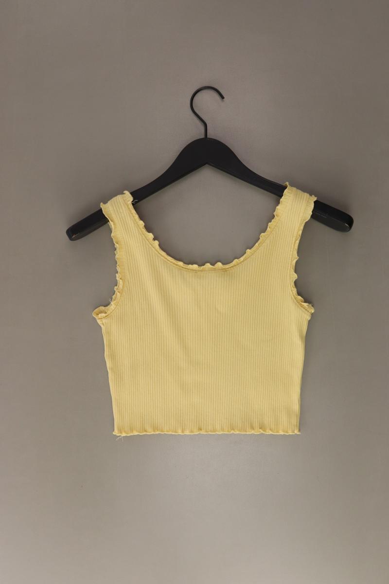 PIGALLE Crop Top Gr. S gelb aus Baumwolle