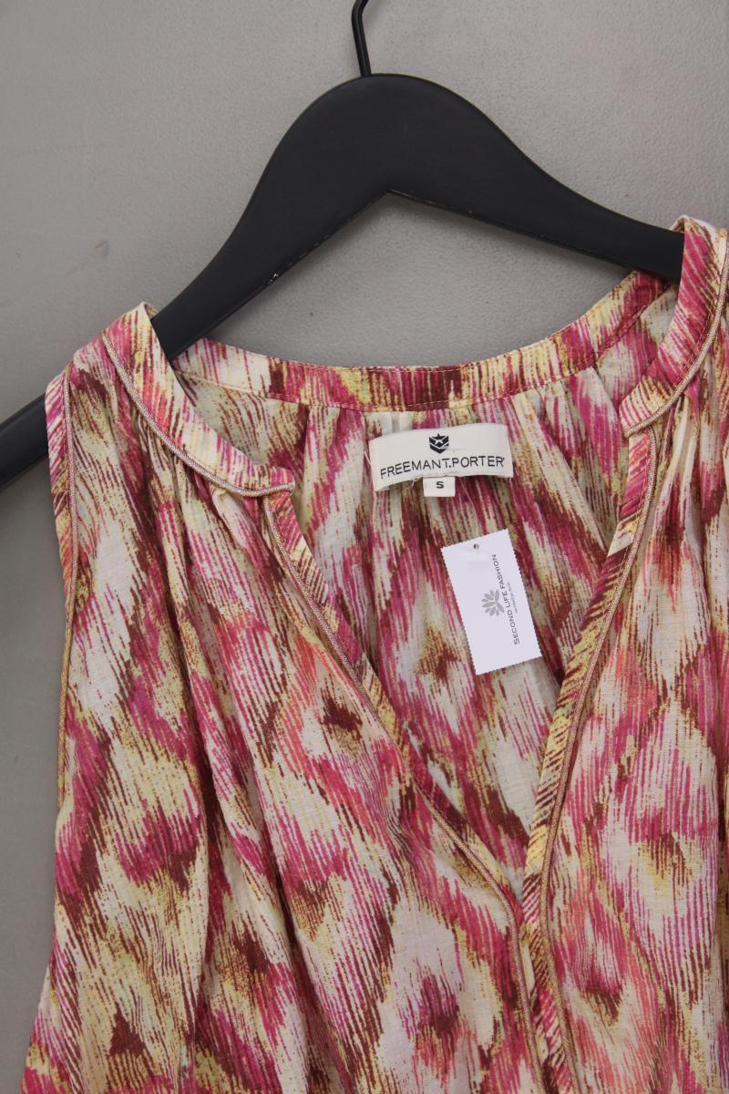 Freeman T. Porter Ärmellose Bluse Gr. S mit Batikmuster mehrfarbig aus Viskose