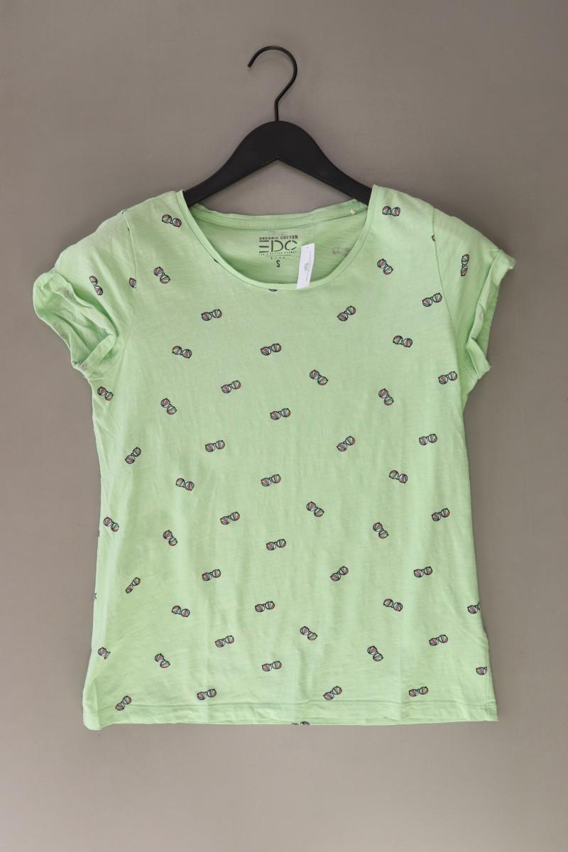edc by Esprit T-Shirt Gr. S Kurzarm grün aus Baumwolle