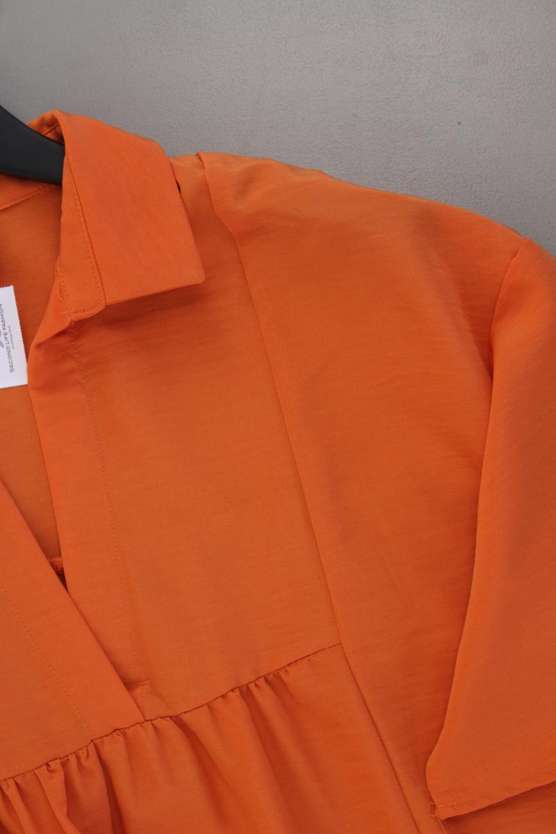 Mango Oversize Kleid Gr. S/M neuwertig Kurzarm orange aus Polyester