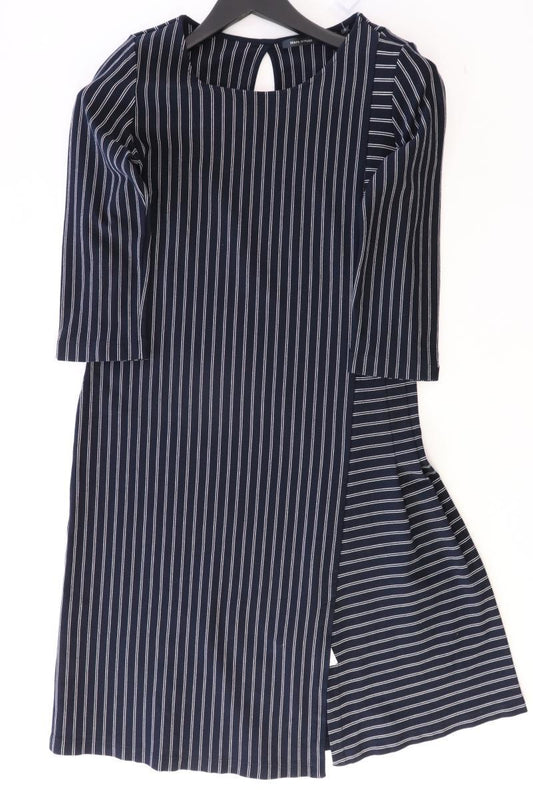 Marc O'Polo Midikleid Gr. 40 gestreift 3/4 Ärmel blau aus Viskose