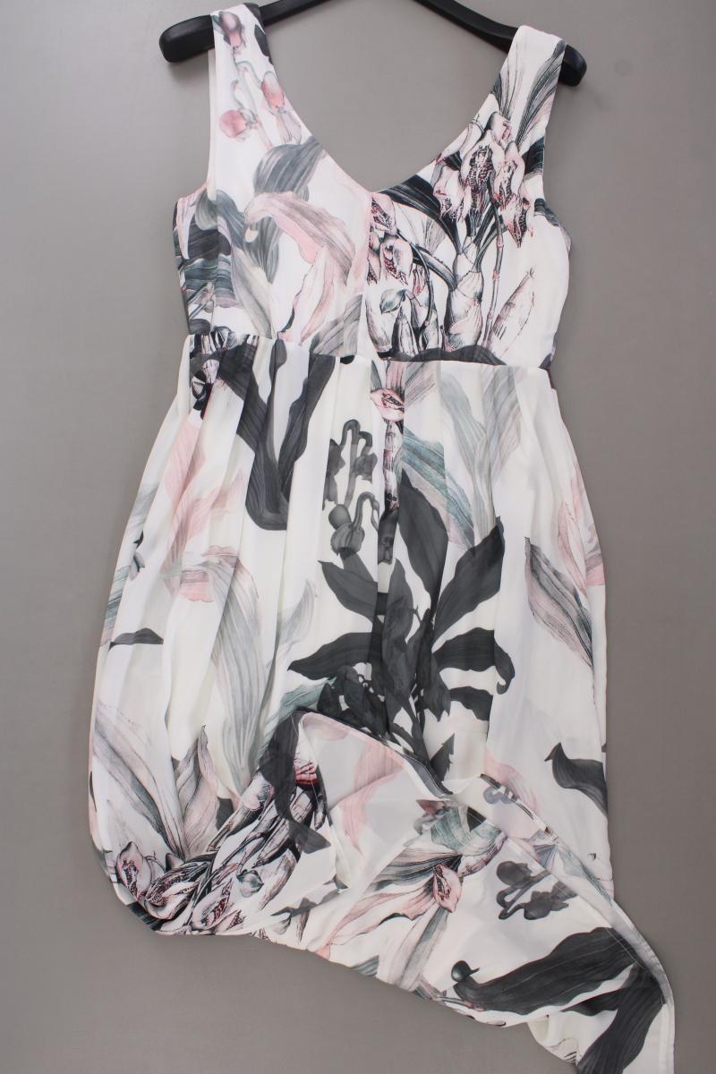 Ketu Sommerkleid Gr. L mit Blumenmuster Träger mehrfarbig aus Viskose