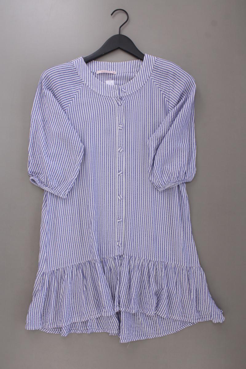 elbflorenz Longbluse Gr. OneSize gestreift 3/4 Ärmel mit Glitzer blau