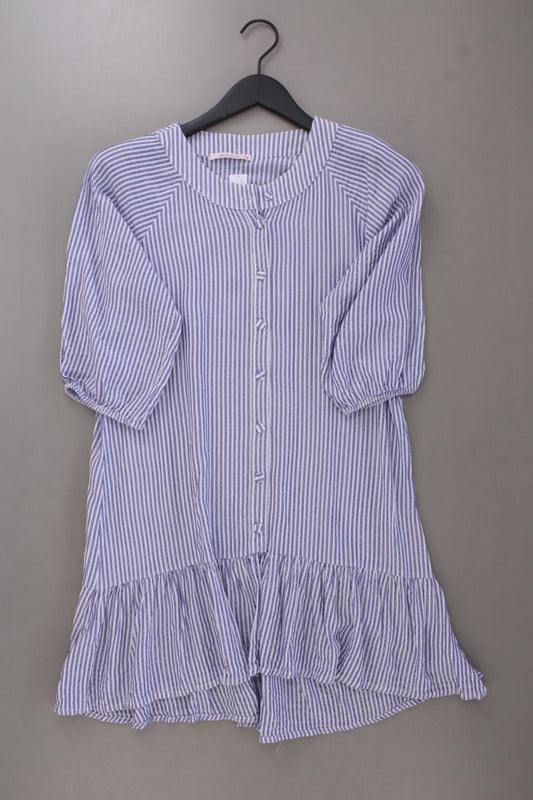 elbflorenz Longbluse Gr. OneSize gestreift 3/4 Ärmel mit Glitzer blau