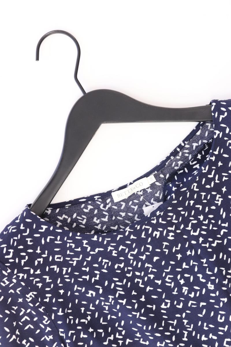 Betty & Co. Regular Bluse Gr. 38 3/4 Ärmel blau aus Viskose