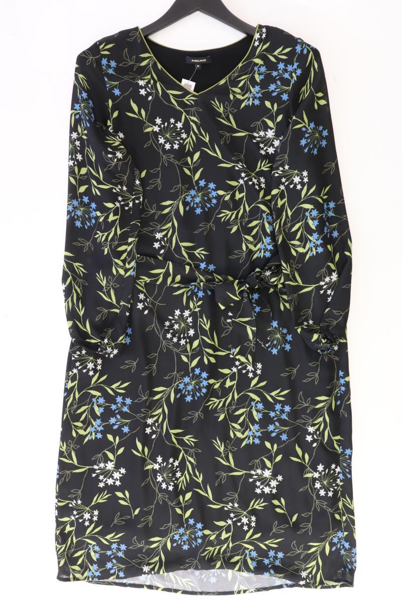 More&More Langarmkleid Gr. 38 mit Blumenmuster neuwertig schwarz aus Polyester