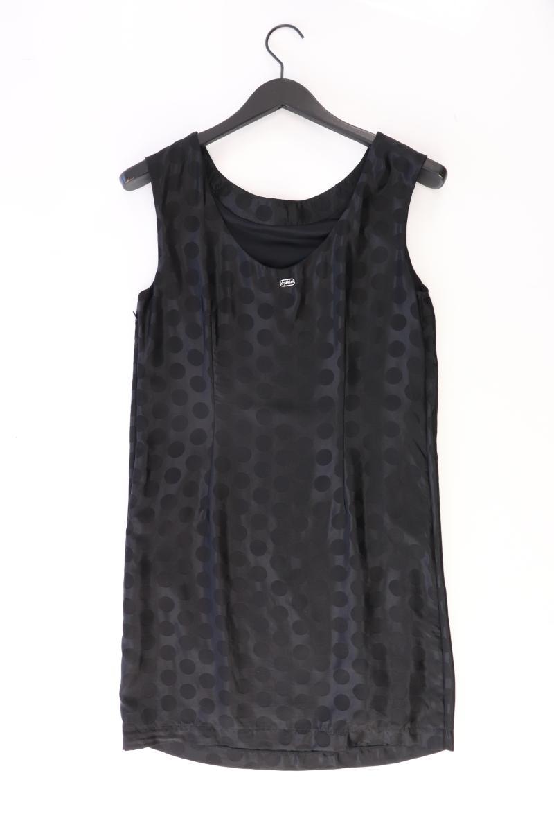 byblos Seidenkleid Gr. 36 gepunktet Ärmellos schwarz aus Polyamid