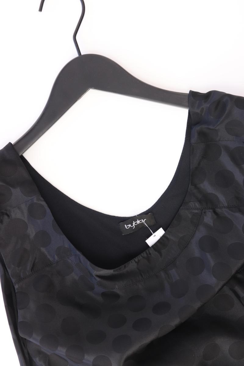 byblos Seidenkleid Gr. 36 gepunktet Ärmellos schwarz aus Polyamid
