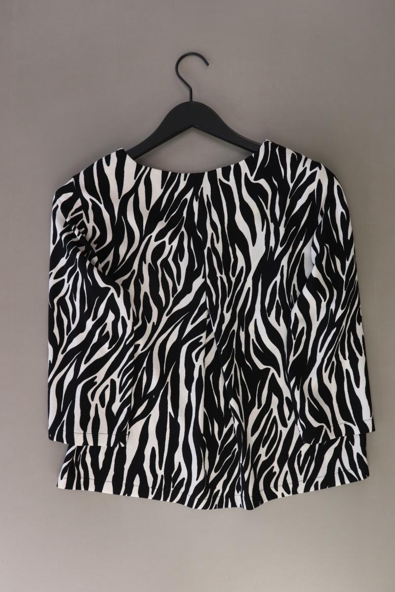 Opus Bluse "Falesha Zebra" Gr. 38 3/4 Ärmel schwarz aus Polyester