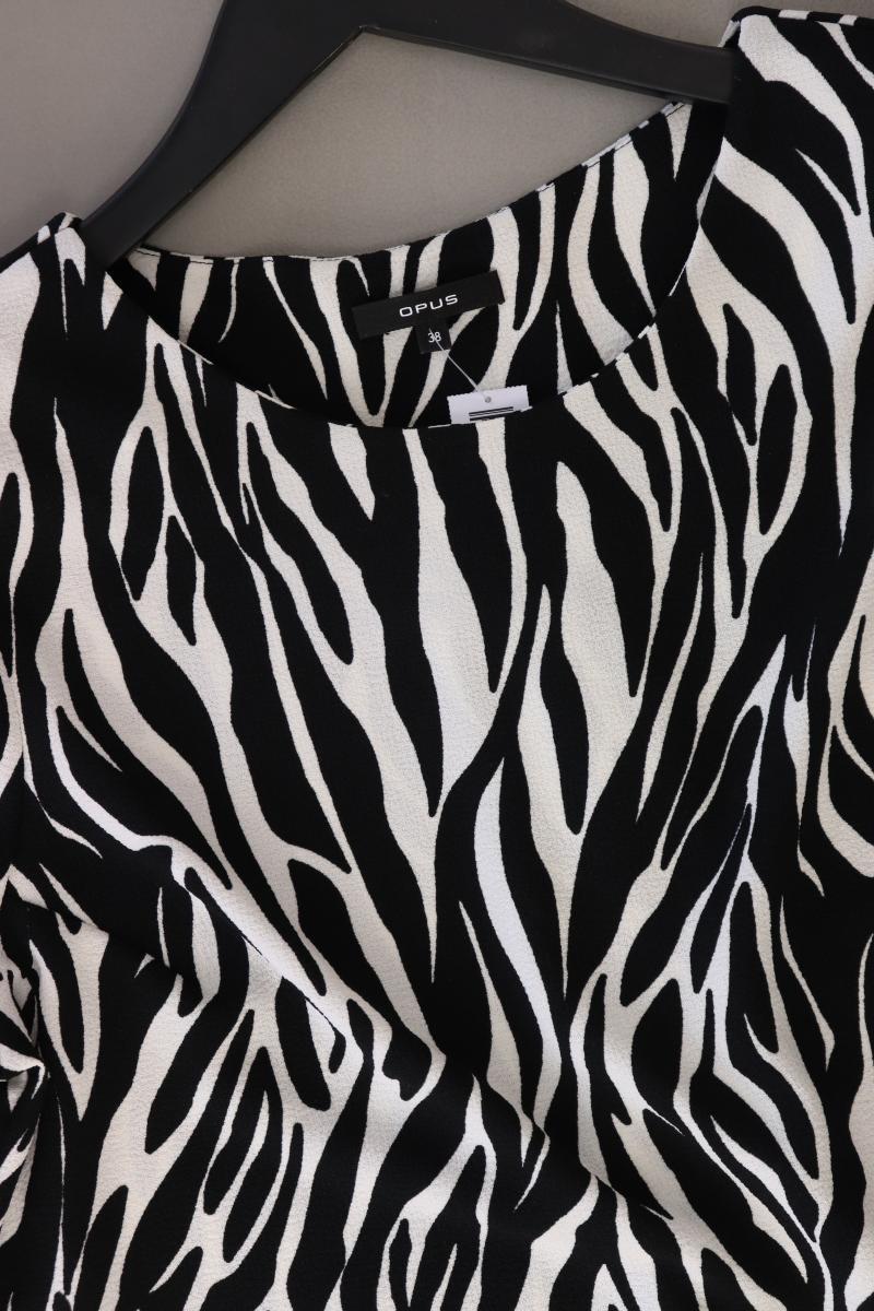 Opus Bluse "Falesha Zebra" Gr. 38 3/4 Ärmel schwarz aus Polyester