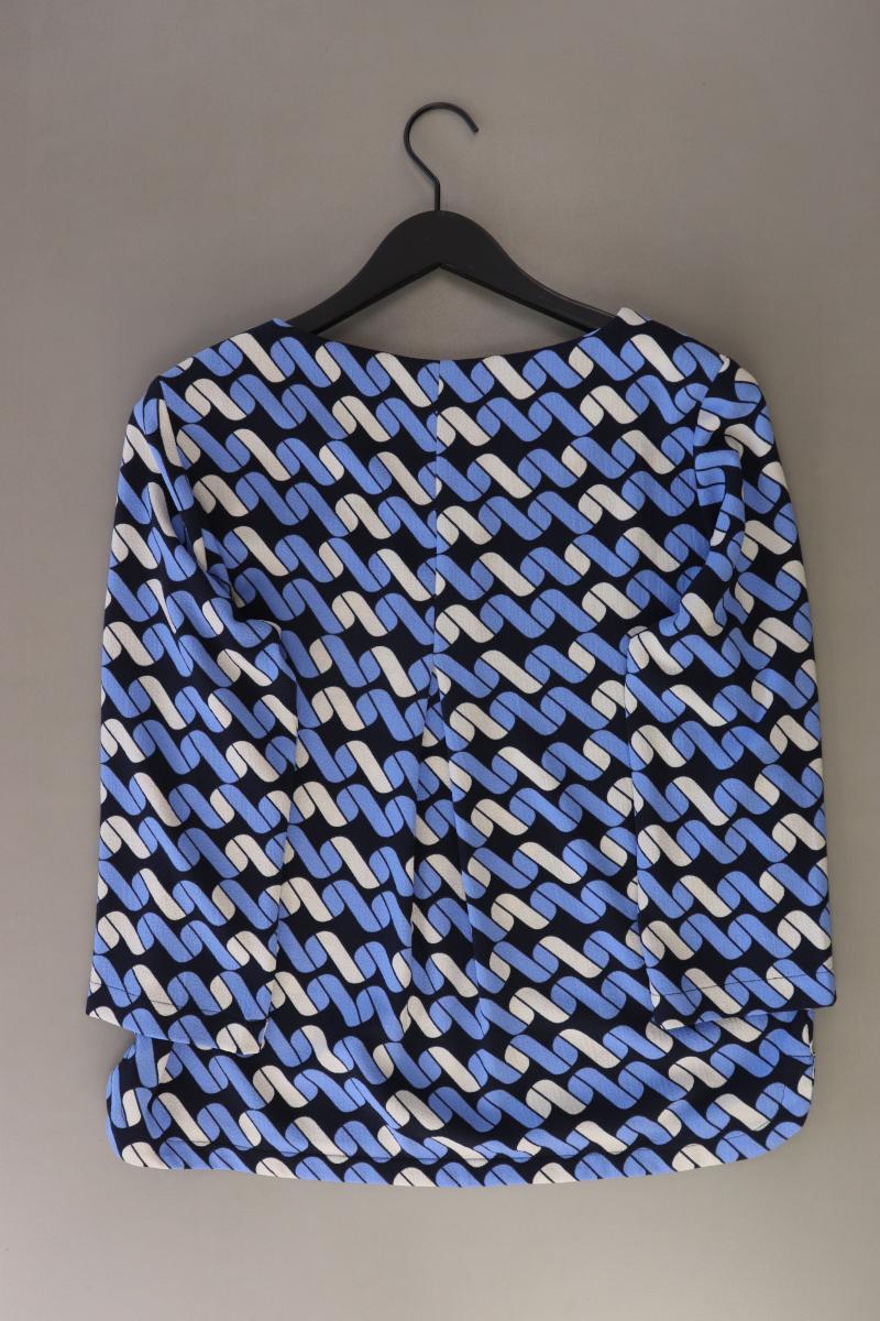 Opus Bluse "Fenjo" Gr. 40 geometrisches Muster neuwertig 3/4 Ärmel blau