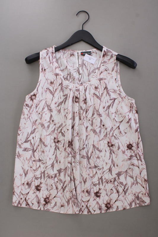 Street One Ärmellose Bluse Gr. 40 mit Blumenmuster rosa aus Polyester