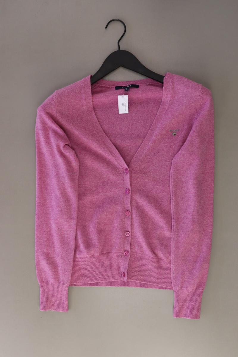 Gant Strickjacke Gr. S Langarm rosa aus Wolle