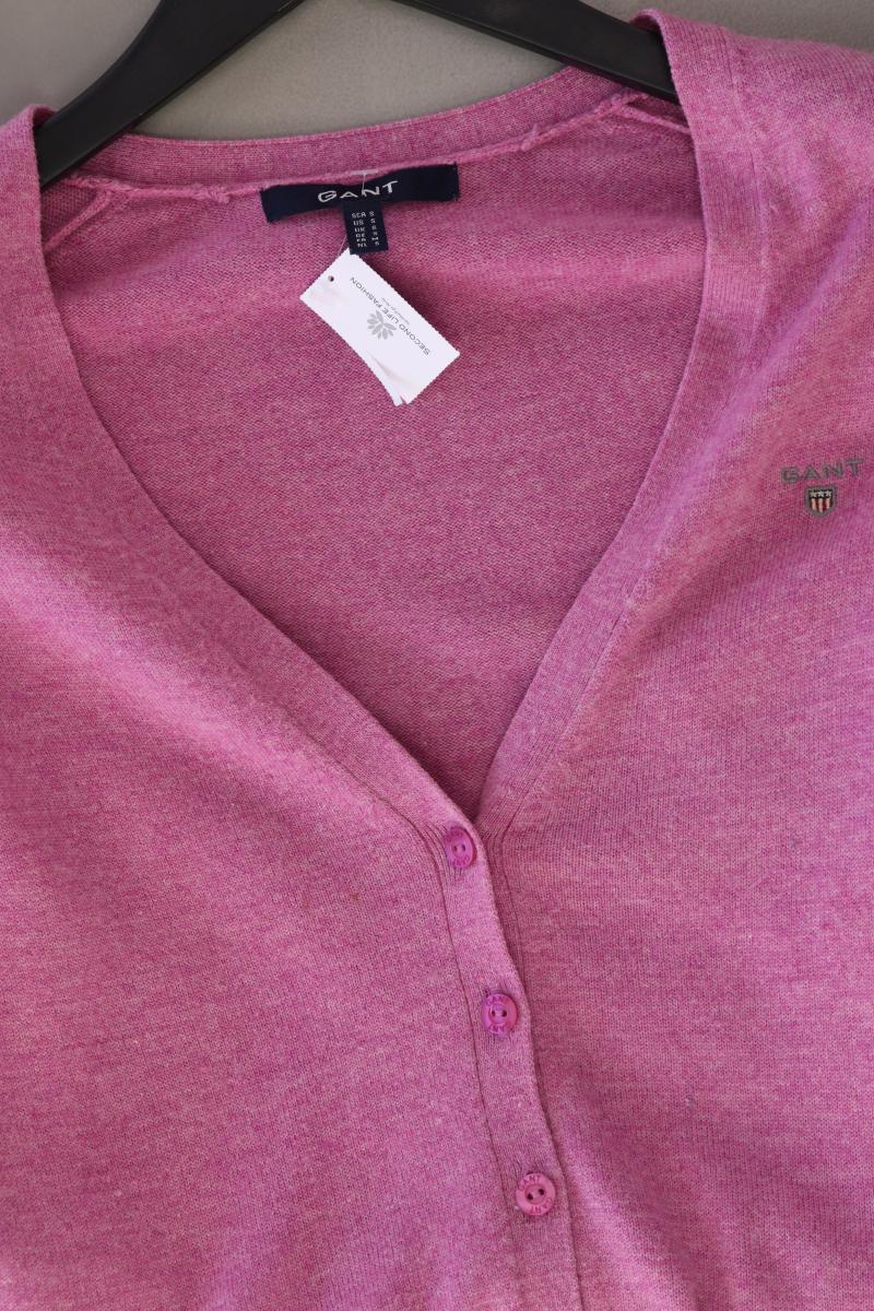 Gant Strickjacke Gr. S Langarm rosa aus Wolle