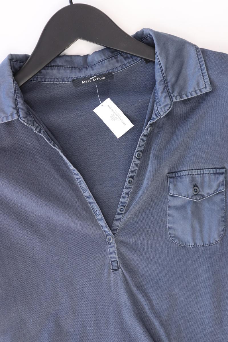 Marc O'Polo Poloshirt Gr. S Kurzarm blau aus Baumwolle