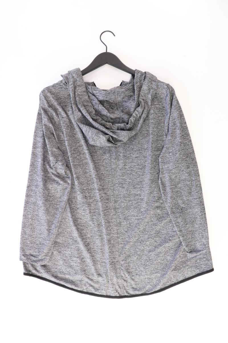 Ulla Popken Kapuzenshirt Gr. 50/52 Langarm grau aus Polyester