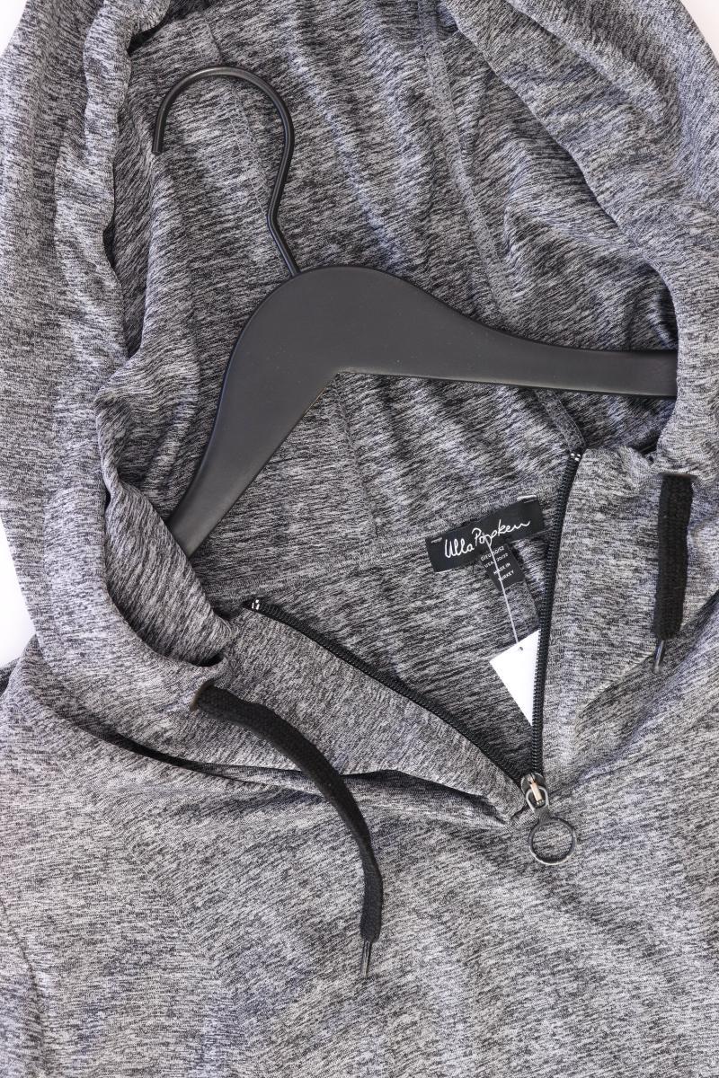 Ulla Popken Kapuzenshirt Gr. 50/52 Langarm grau aus Polyester