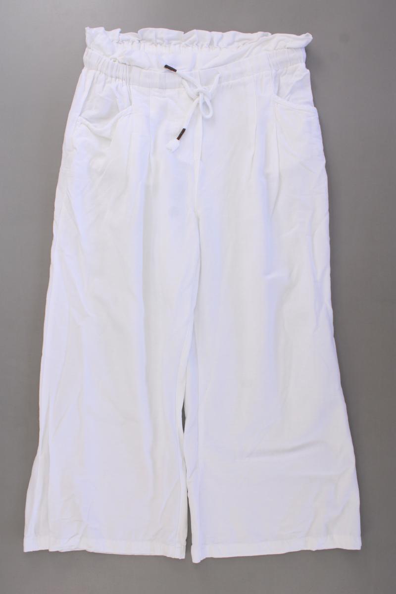 EMOI Hose mit Leinen Gr. 38 weiß aus Viskose