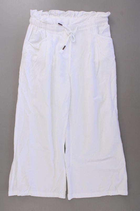 EMOI Hose mit Leinen Gr. 38 weiß aus Viskose