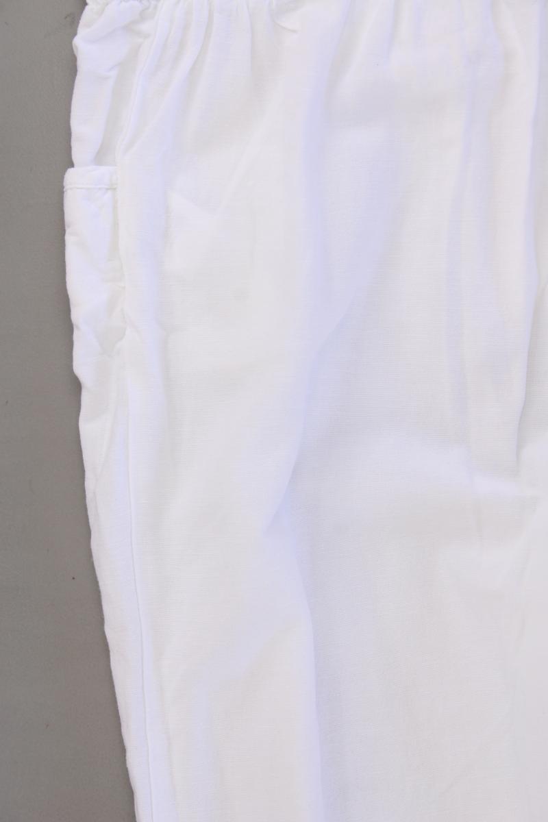 EMOI Hose mit Leinen Gr. 38 weiß aus Viskose