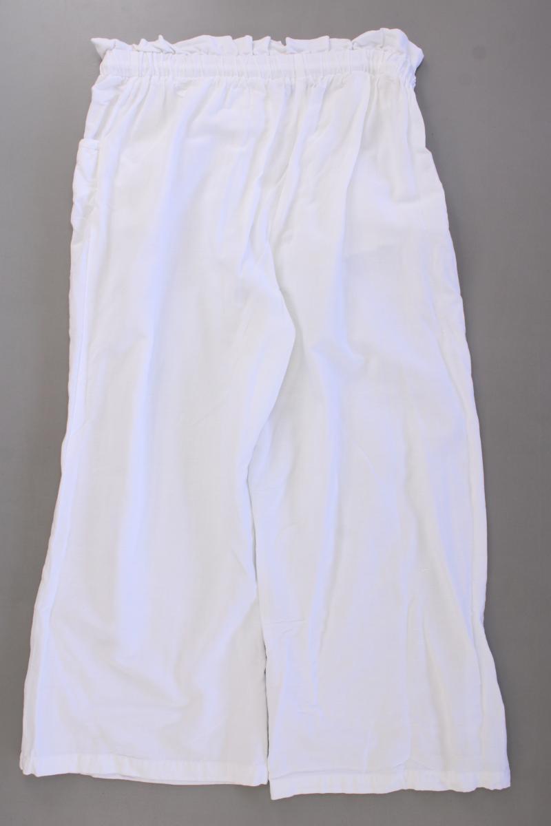 EMOI Hose mit Leinen Gr. 38 weiß aus Viskose