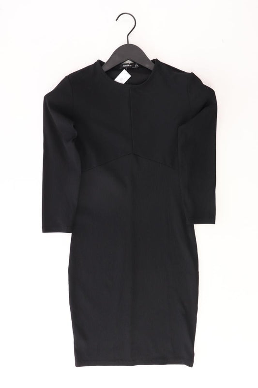 Bershka Abendkleid Gr. S 3/4 Ärmel schwarz aus Polyester