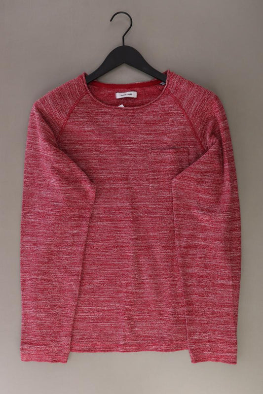 Jack & Jones Feinstrickpullover für Herren Gr. M rot aus Baumwolle