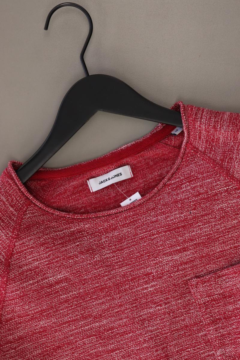 Jack & Jones Feinstrickpullover für Herren Gr. M rot aus Baumwolle