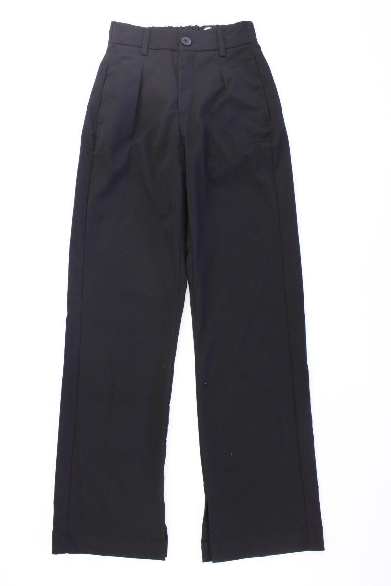 Bershka Stoffhose Gr. XS schwarz aus Polyester