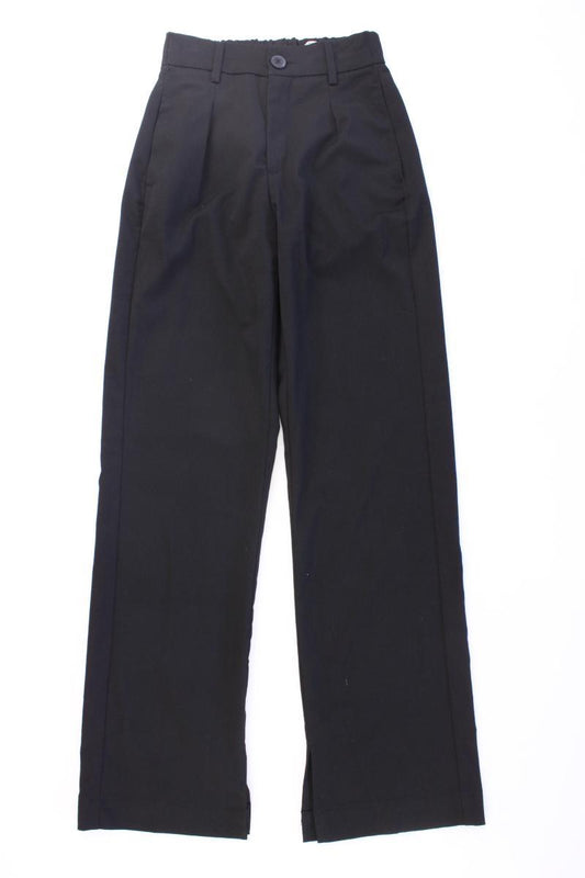 Bershka Stoffhose Gr. XS schwarz aus Polyester