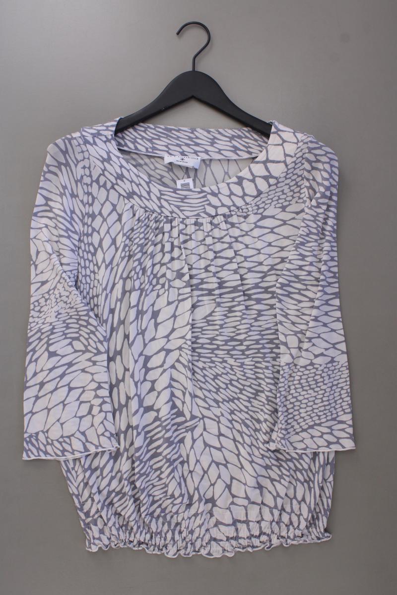 rick cardona Classic Bluse Gr. 36 3/4 Ärmel grau aus Polyester