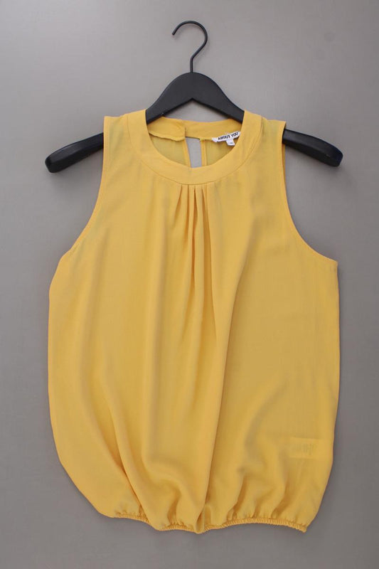 About You Ärmellose Bluse Gr. 38 gelb aus Polyester
