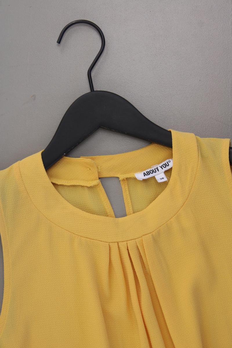 About You Ärmellose Bluse Gr. 38 gelb aus Polyester
