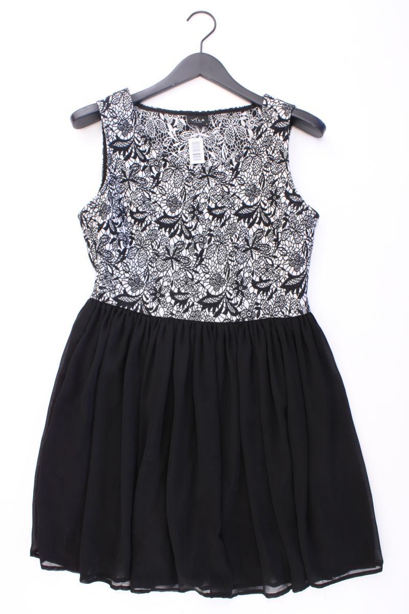 Vila Abendkleid Gr. M Ärmellos schwarz aus Baumwolle