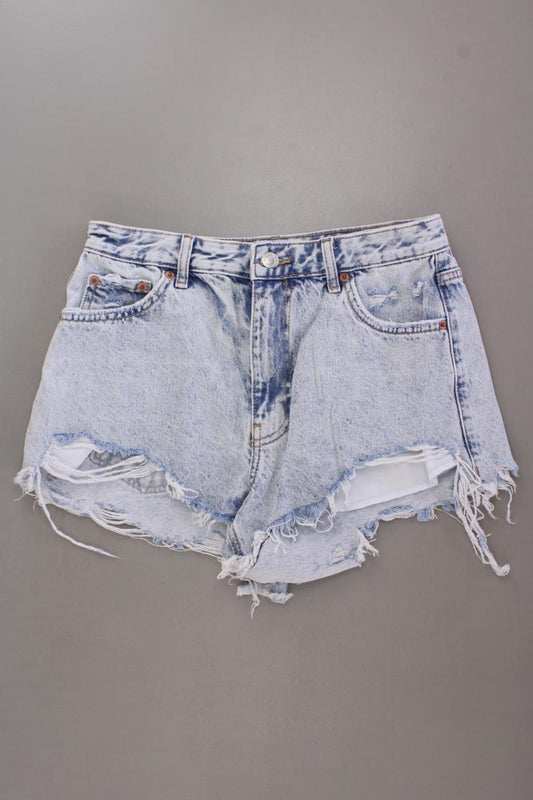 Bershka Hotpants Gr. 38 blau aus Baumwolle